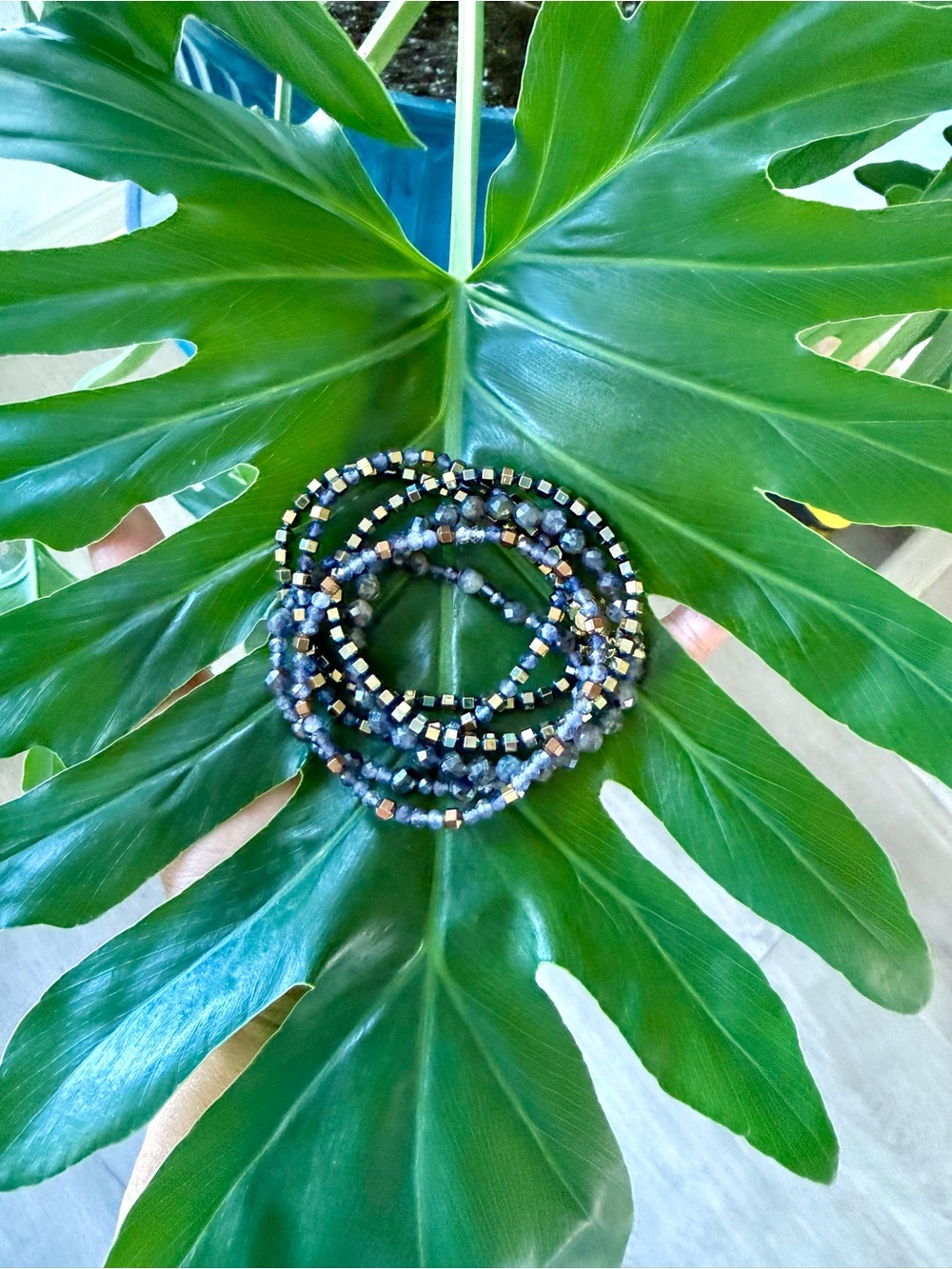 Faceted Iolite Bracelet (one)